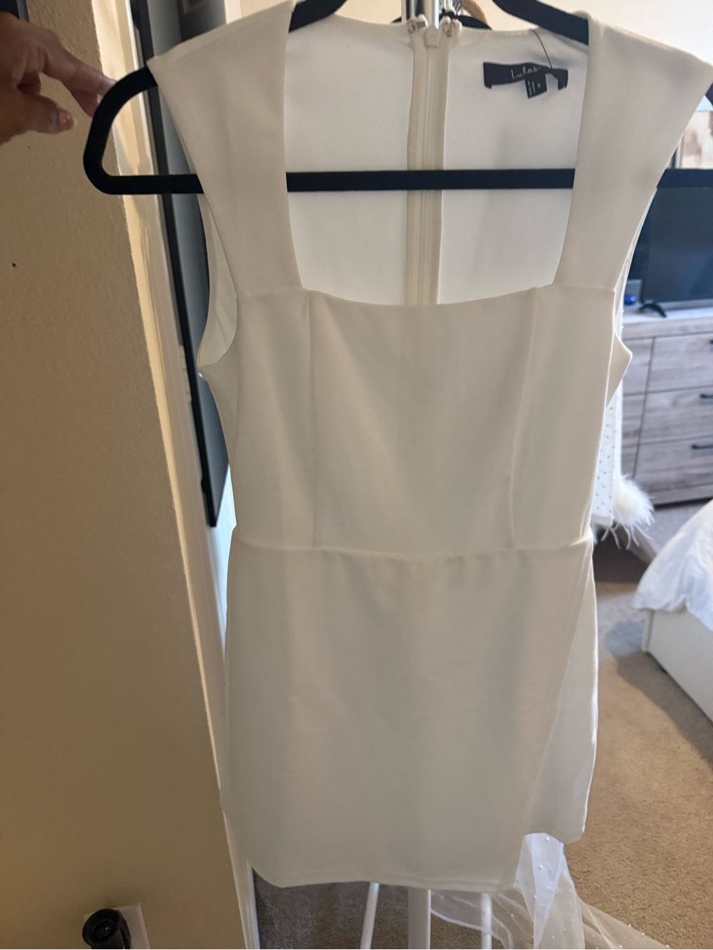 Lulu's White Square Neck Sleeveless Romper